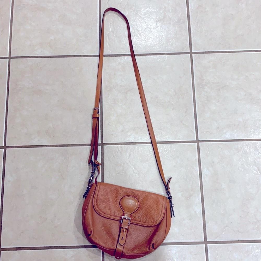 Ralph Lauren Brown Leather Crossbody Bag